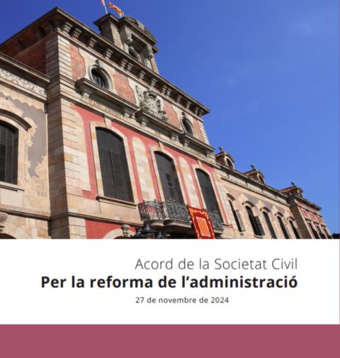 Acord de la Societat Civil per la reforma de l’administració